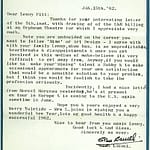 Letter from Stan Laurel
