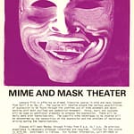 Mime and Mask Theater Flyer