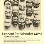 Leonard Pitt School of Mime Flyer