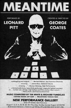 performances18 Meantime flyer - 1984