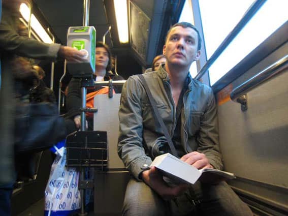 Man on Bus